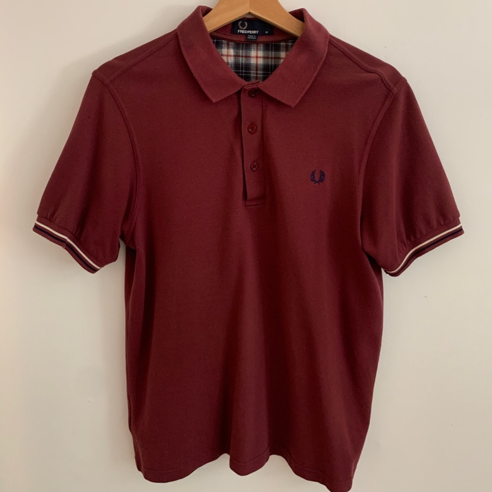 Fred Perry polo red/maroon Size M medium